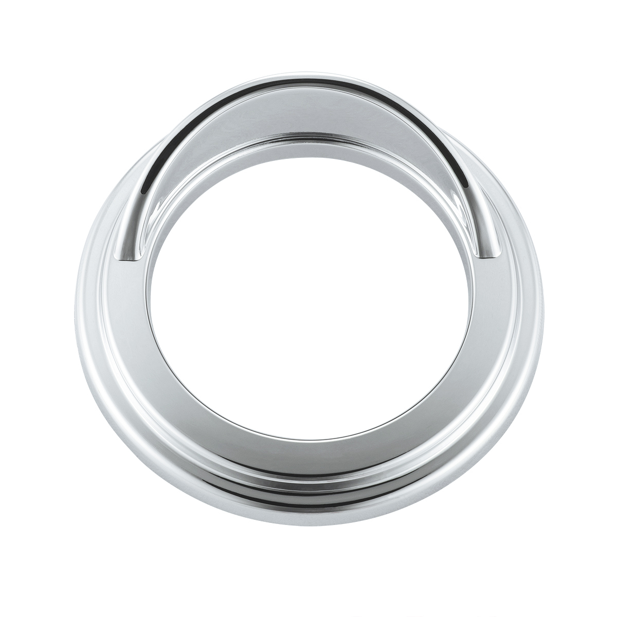Chrome Small Gauge Cover With Visor For Freightliner