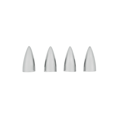 Chrome Bullet Head Valve Caps (4-Pack)