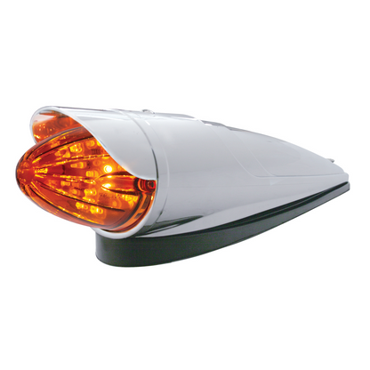 19 LED Watermelon Grakon 1000 Cab Light Kit With Visor - Amber LED/Dark Amber Lens