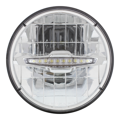 ULTRALIT - 3 High Power LED 7" Headlight With 10 White LED Position Light