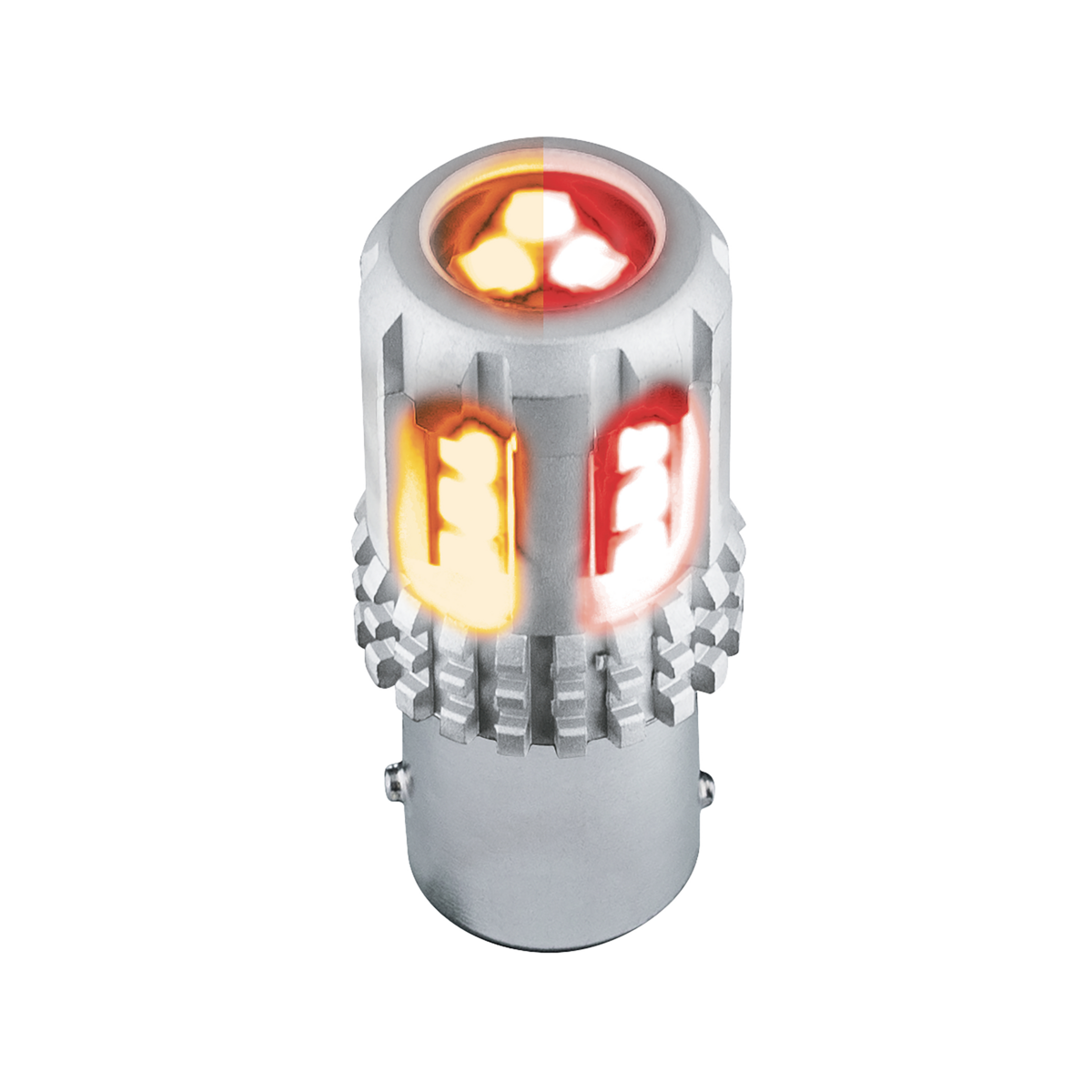 360-Degree Double Fury High Power 18 LED 1157 Bulb-Amber & Red LED