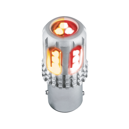 360-Degree Double Fury High Power 18 LED 1157 Bulb-Amber & Red LED