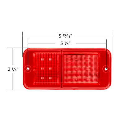 12 LED Standard Style Side Marker For 1968-1972 Chevrolet & GMC Truck-Red