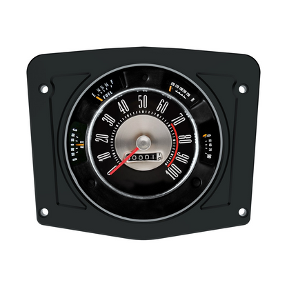 Billet Aluminum Instrument Gauge Bezel For 1966-1977 Ford Bronco-Black Anodized