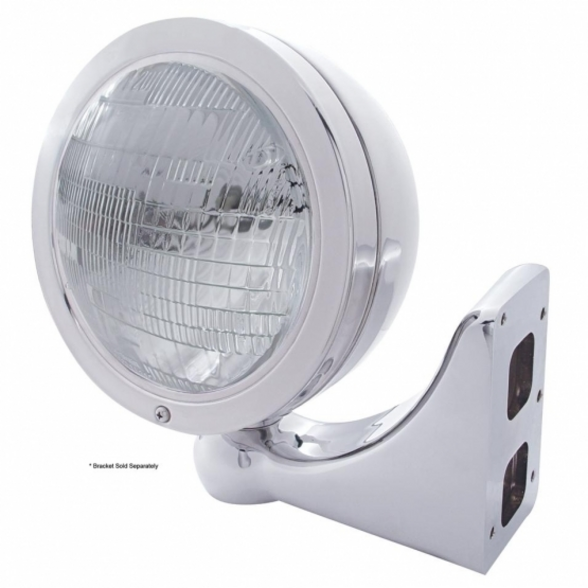 Stainless Steel "Bullet" Classic Headlight 6014 Bulb