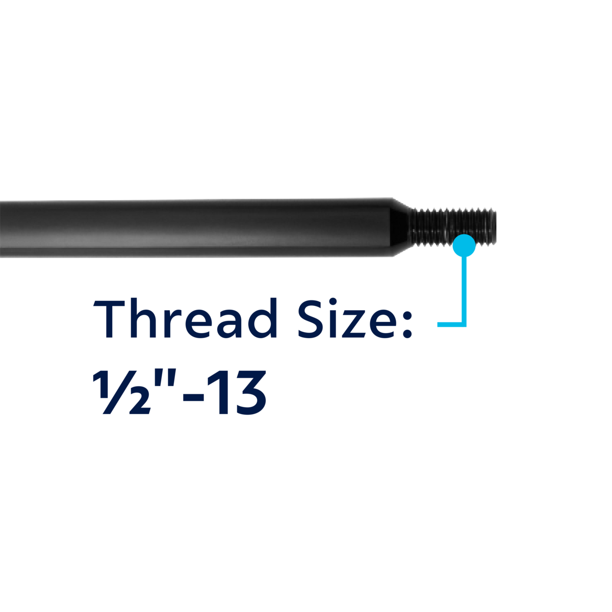 30" Shifter Shaft For Trucks-Glossy Black