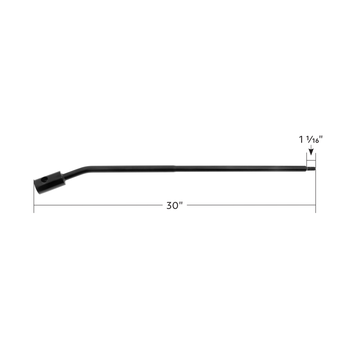 30" Shifter Shaft For Trucks-Glossy Black