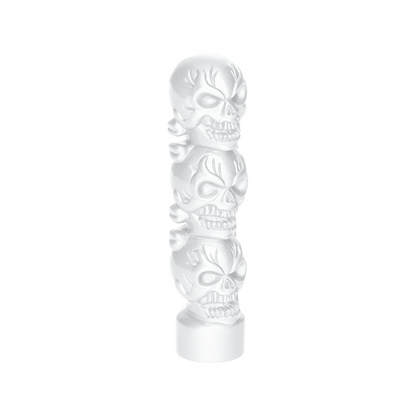 1/2"-13 Thread-On 3 Skull Candy Color Shift Knob-Pearl White