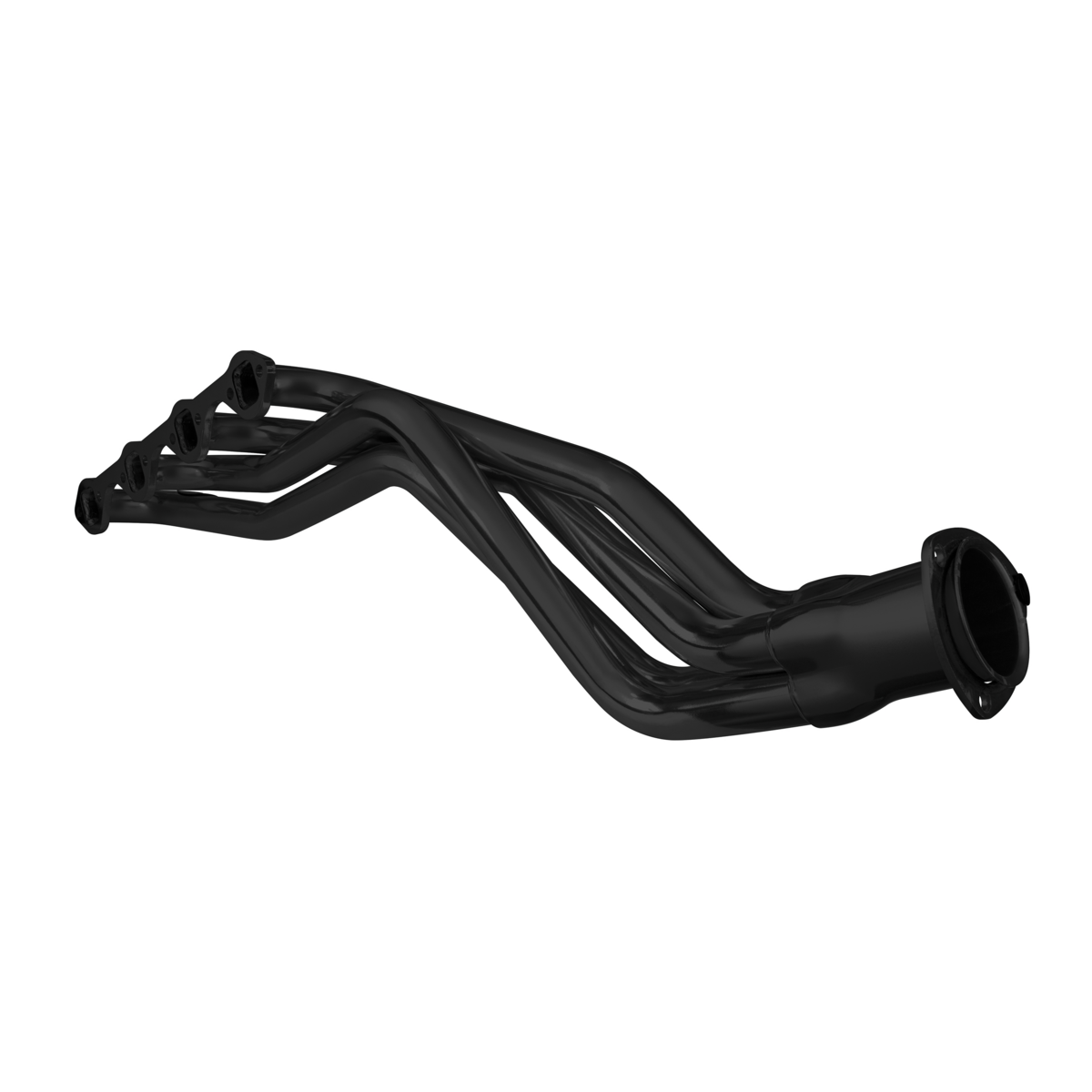 Black Painted 289/302 Long Tube Headers For 1966-77 Bronco