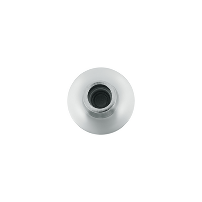Aluminum Screw-On Air Valve Knob With Glossy Trailer Script Sticker - Black Sticker