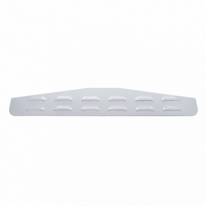4" X 24" Chrome Louvered Bottom Mud Flap Plate -Welded Stud
