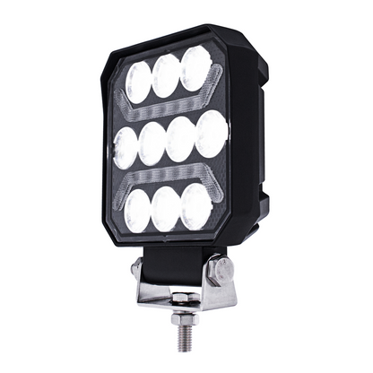 11 LED High Power LED Work Light With "U" Light Guide-Blue