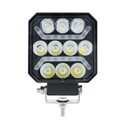 11 LED High Power LED Work Light With "U" Light Guide-Blue