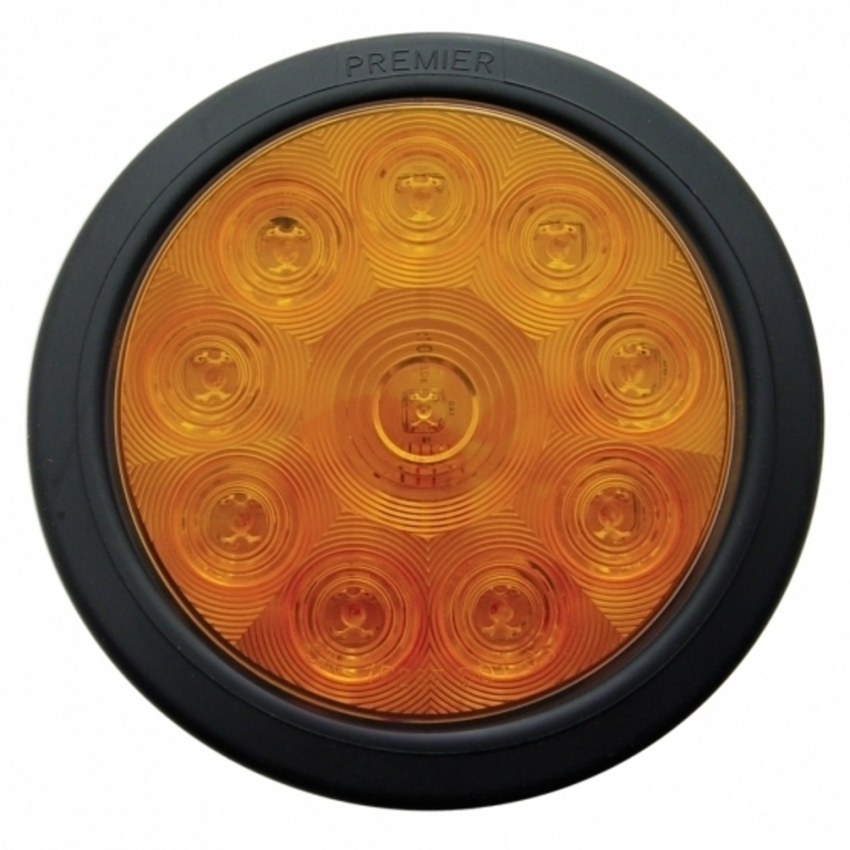 10 LED 4" Turn Signal Light Kit - Amber LED/Amber Lens