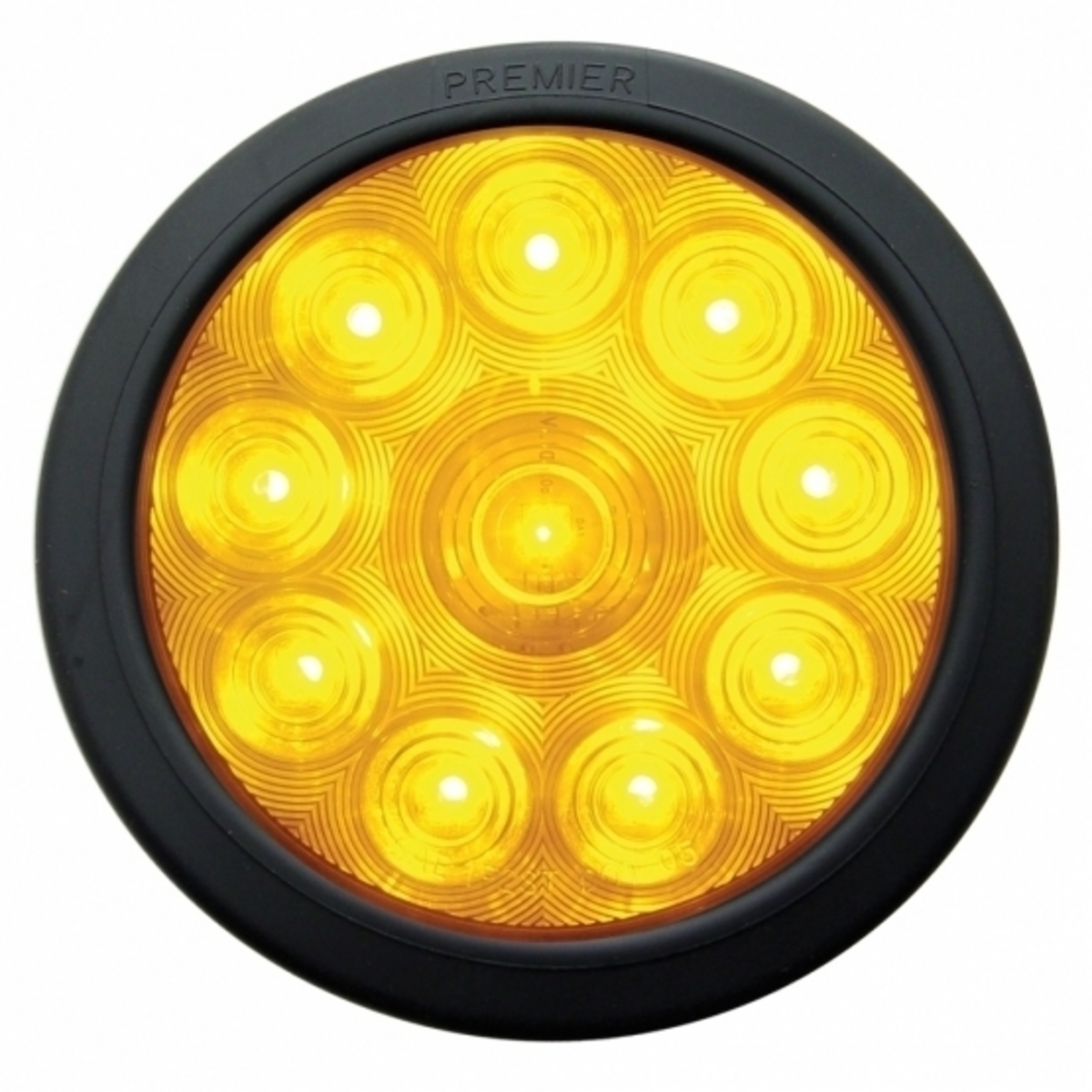 10 LED 4" Turn Signal Light Kit - Amber LED/Amber Lens