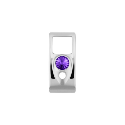 Rocker Switch Cover With Purple Crystal For 2006+ Kenworth (Card Of 3)