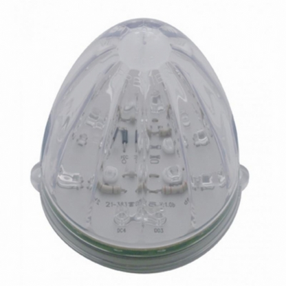 Fog Light Cover With 19 LED Watermelon Light For 2007-17 KW T660 (Passenger) - Amber LED/ Clear Lens
