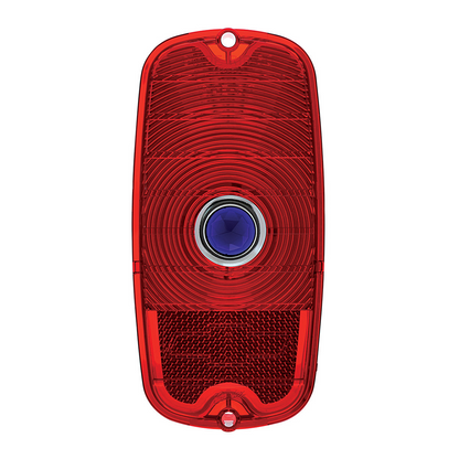 Tail Light Lens With Blue Dot For 1960-66 Chevy Fleetside Truck