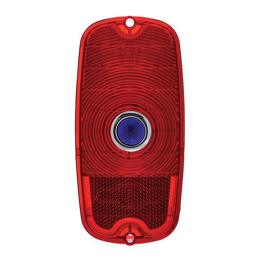 Tail Light Lens With Blue Dot For 1960-66 Chevy Fleetside Truck