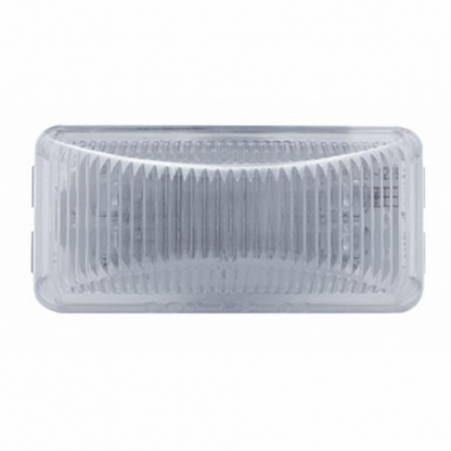 6 LED Rectangular Light (Clearance/Marker) - Amber LED/Clear Lens