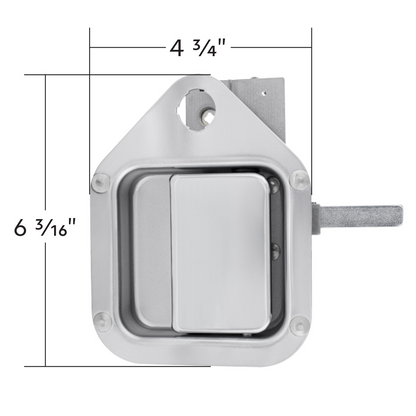 Exterior Sleeper Storage Door Handle For Kenworth W900/T800 (2004-2015), Long Striker - Driver (Bulk)