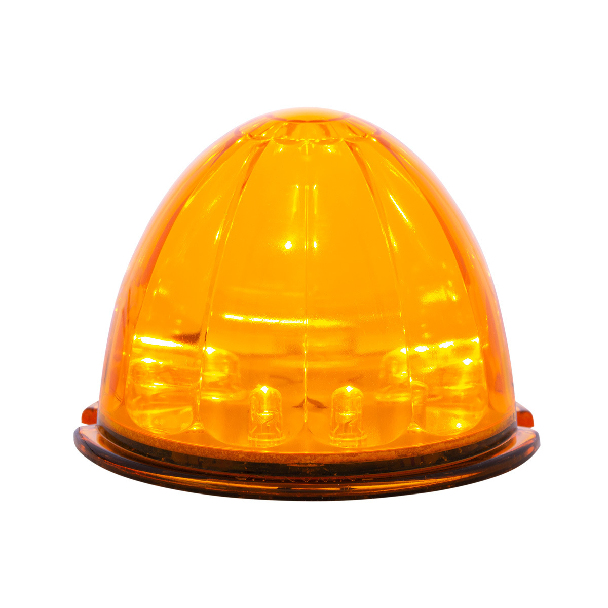 17 LED Watermelon Cab Light - Amber LED/Amber Lens (Bulk)