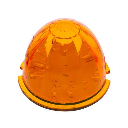17 LED Watermelon Cab Light - Amber LED/Amber Lens (Bulk)