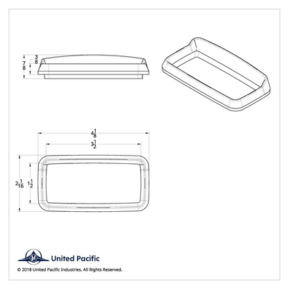 Center Dash Instrument Bezel With Visor For 2006+ Peterbilt