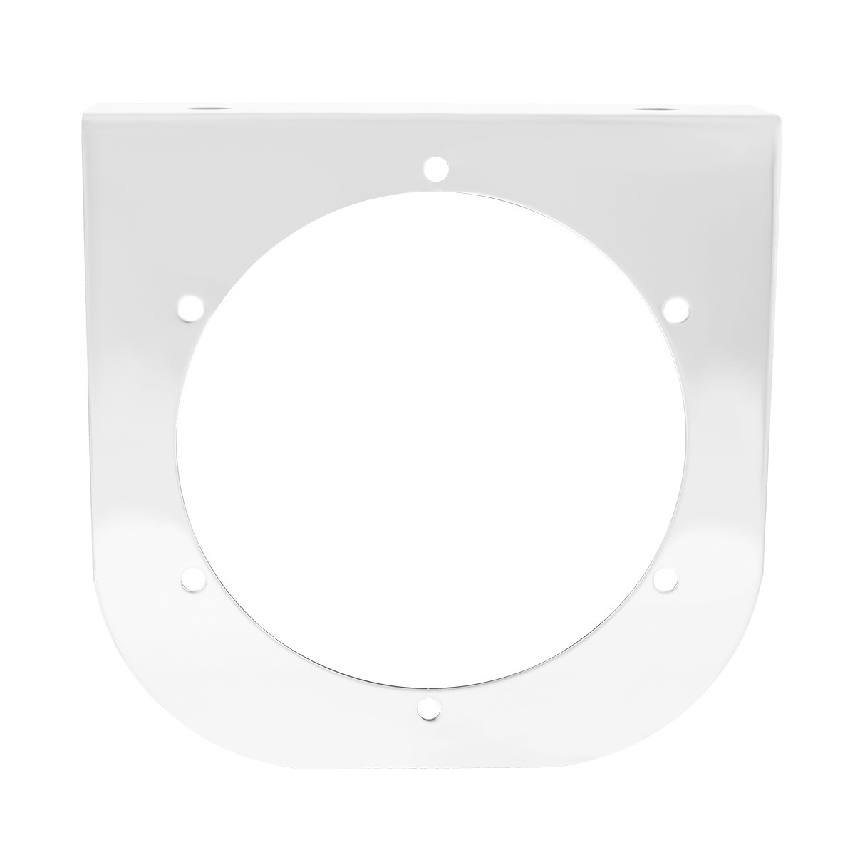 Stainless Light Bracket With Single 4" Light Cutout