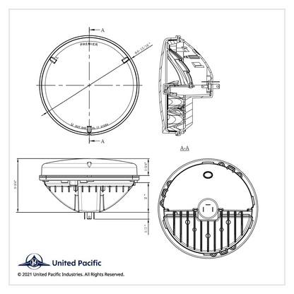 ULTRALIT - High Power LED 7" Headlight