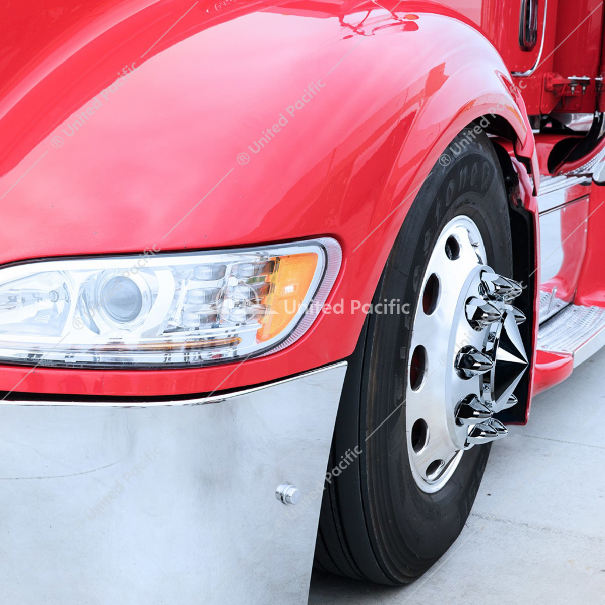 1-1/2" X 2-3/4" Chrome Plastic Bullet Nut Covers - Push-On (60-Pack)