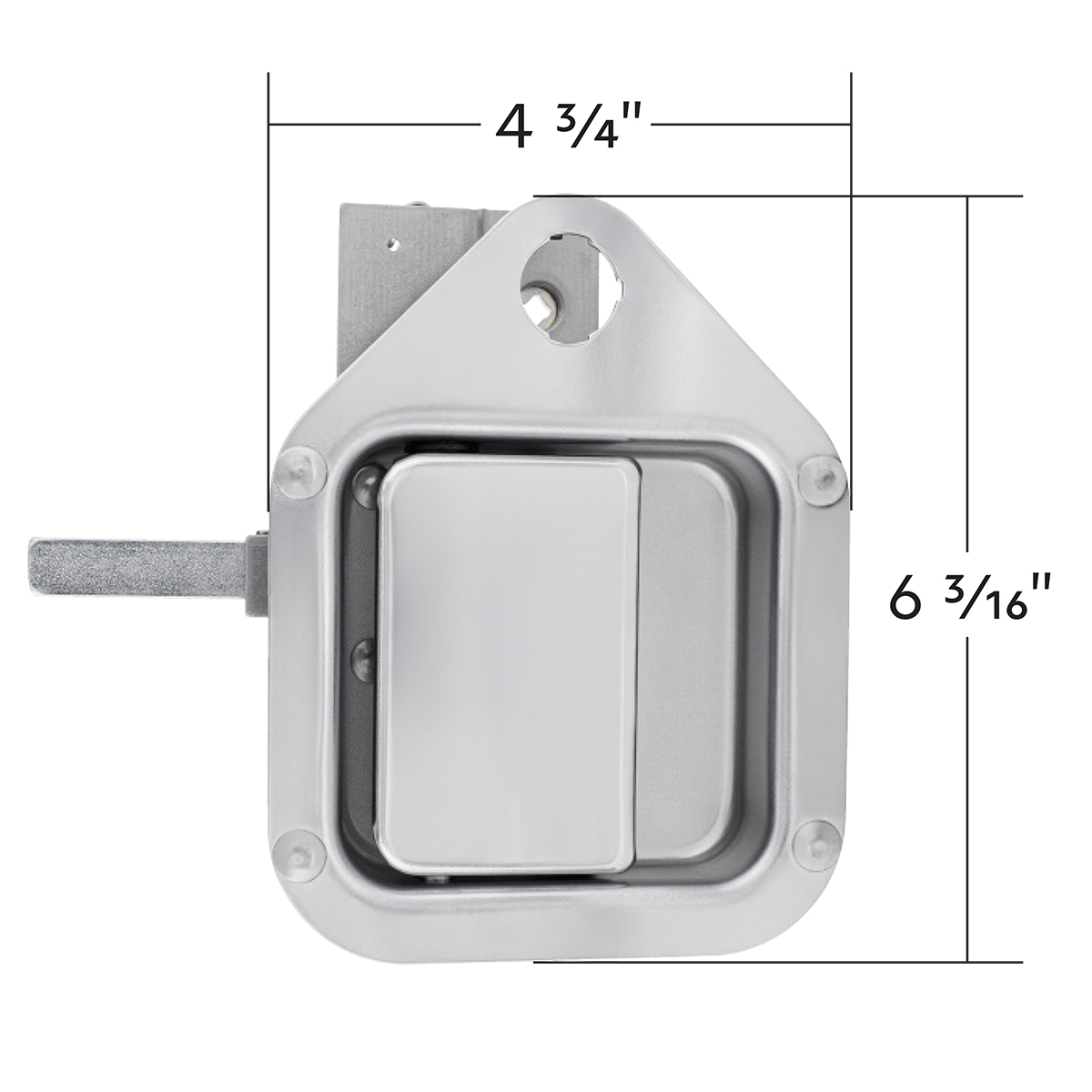 Exterior Sleeper Storage Door Handle For Kenworth W900/T800 (2004-2015), Long Striker - Passenger (Bulk)
