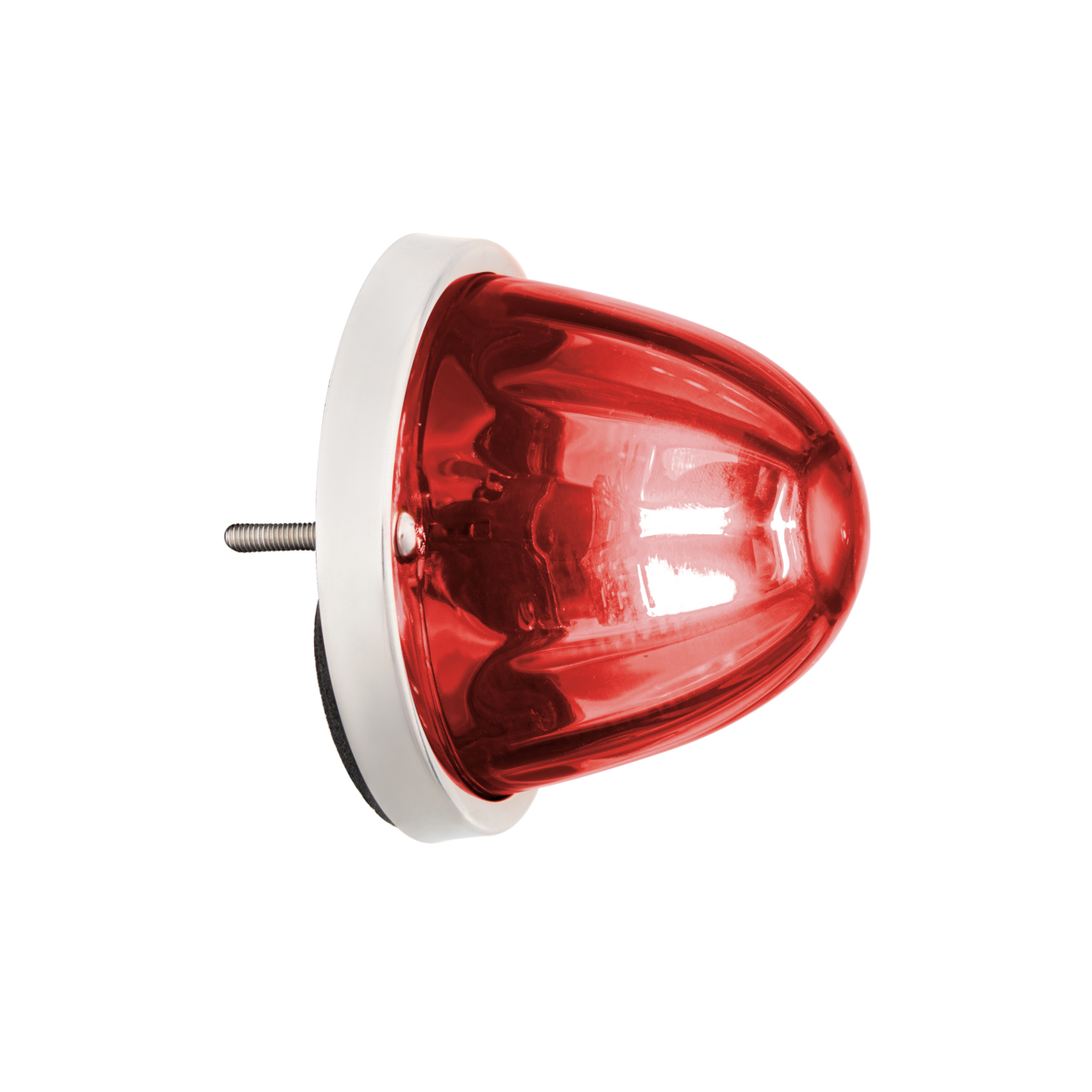 UltraBurst Glass Watermelon Flush Mount Kit With 18 LED Bulb-Red LED/Red Lens