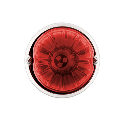 UltraBurst Glass Watermelon Flush Mount Kit With 18 LED Bulb-Red LED/Red Lens