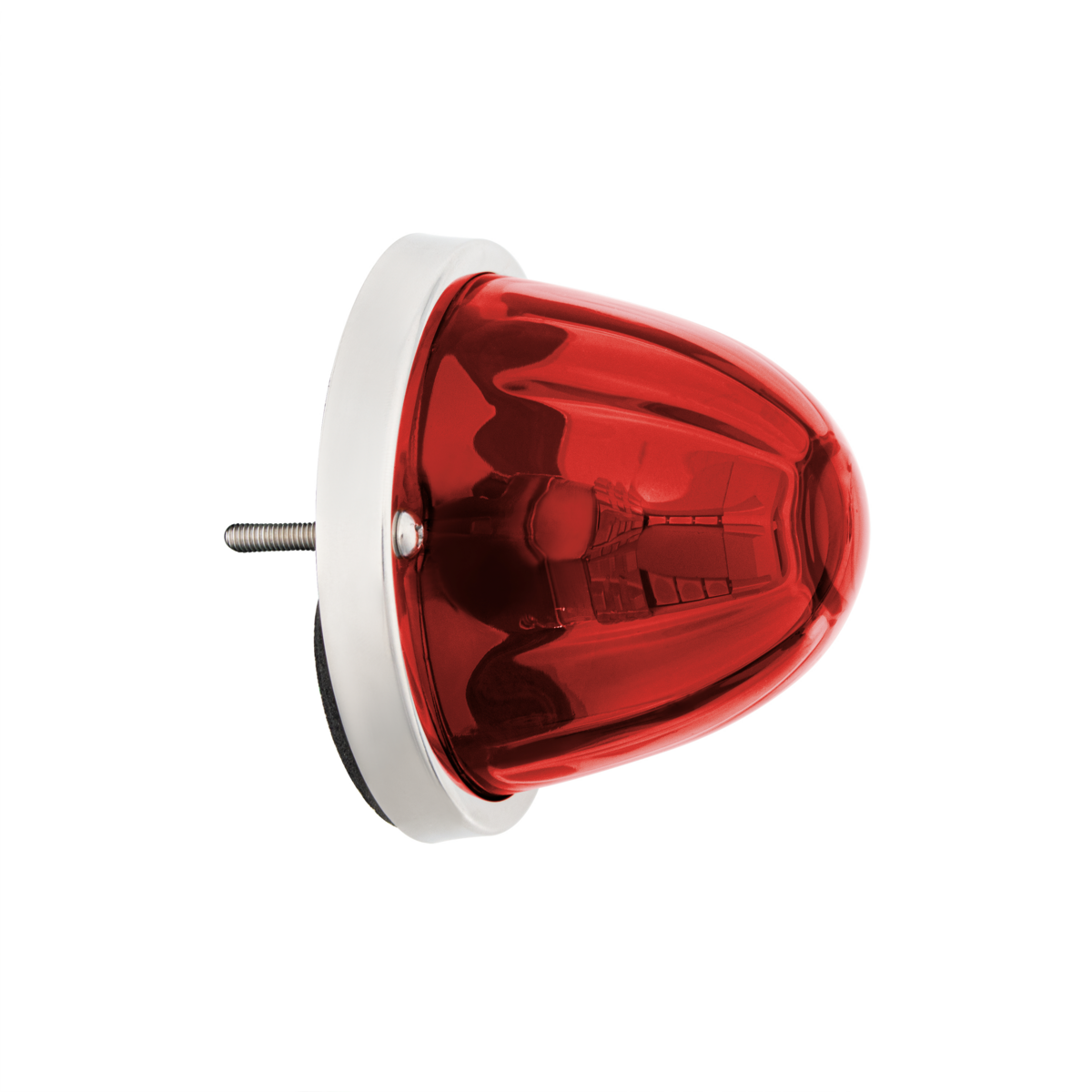 UltraBurst Glass Watermelon Flush Mount Kit With 18 LED Bulb-Red LED/Red Lens