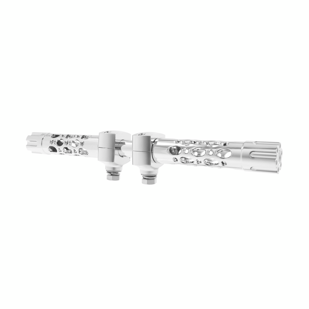 Austin Gun Cylinder Hood Ornament With LED-Chrome/White LED