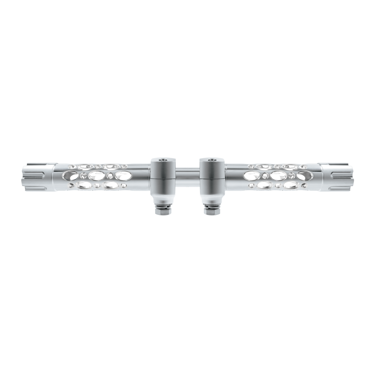 Austin Gun Cylinder Hood Ornament With LED-Chrome/White LED