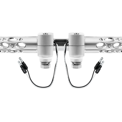 Austin Gun Cylinder Hood Ornament With LED-Chrome/White LED