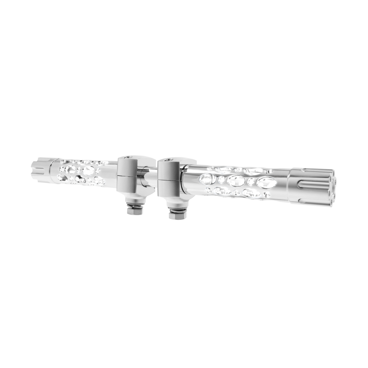 Austin Gun Cylinder Hood Ornament With LED-Chrome/White LED