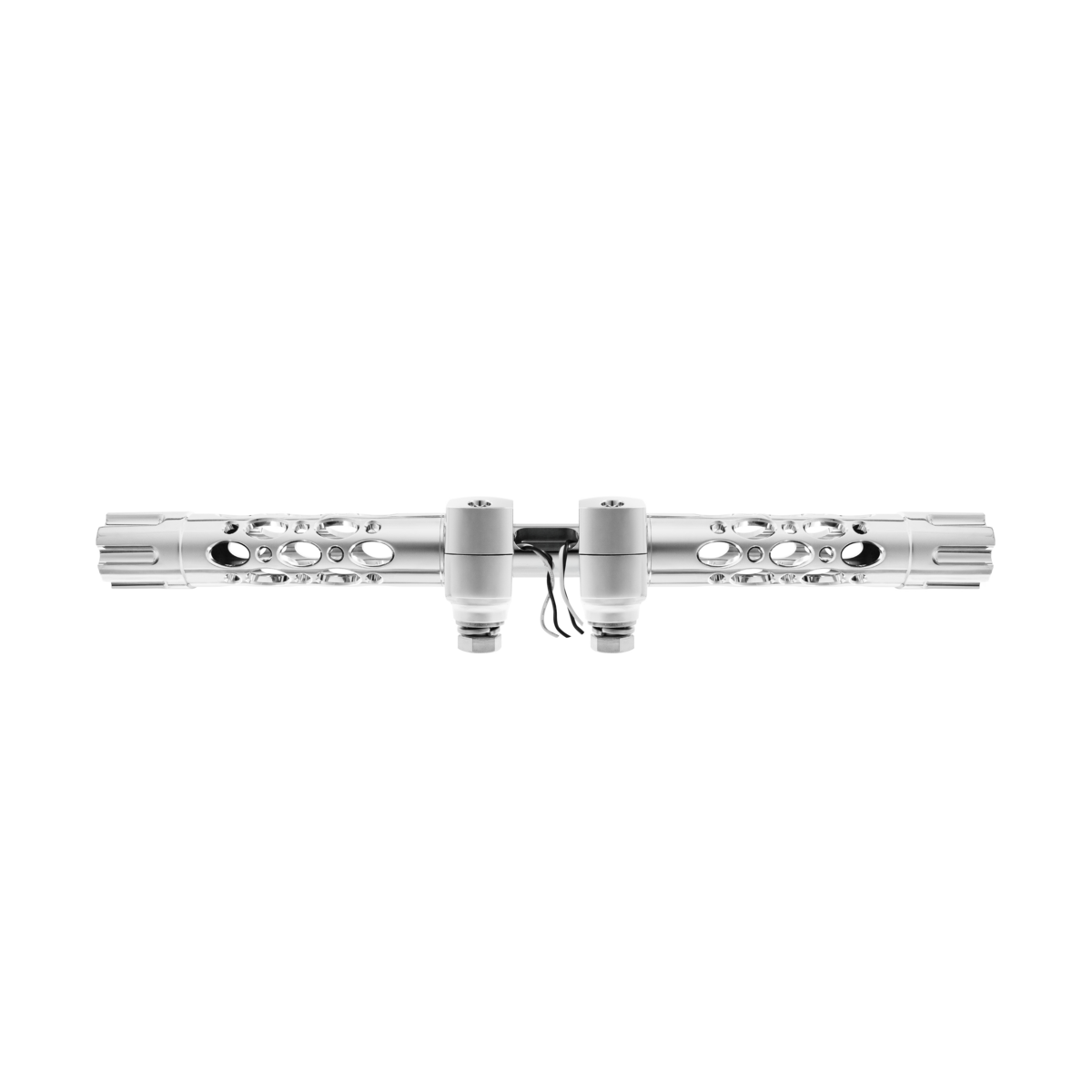 Austin Gun Cylinder Hood Ornament With LED-Chrome/White LED