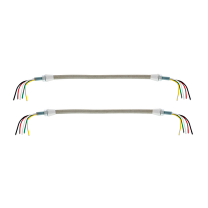 12-3/4" Braided SS Headlight Conduit With 5 Wires For 1928-1932 Ford Car/Truck (Pair)