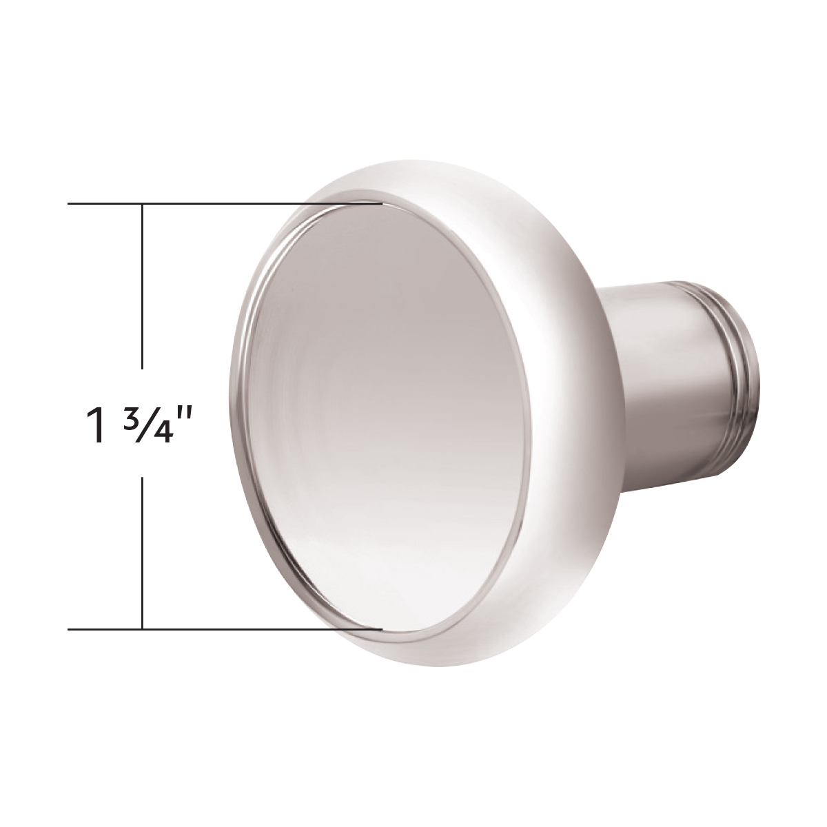 1/2"-13 Thread-On Aluminum Round Shift Knob - Chrome