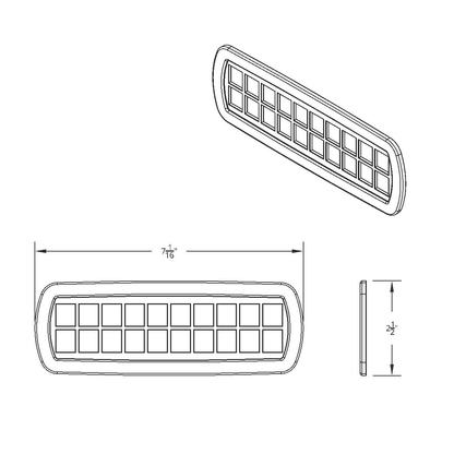 Peterbilt 387 Warning Light Trim