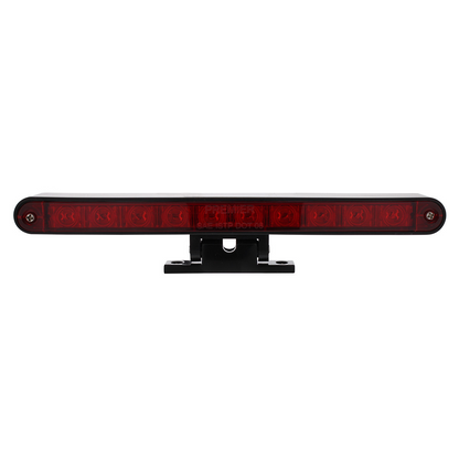 10 LED Dual Function 3rd Brake Light With Black Swivel Pedestal Base - Red LED/Red Lens