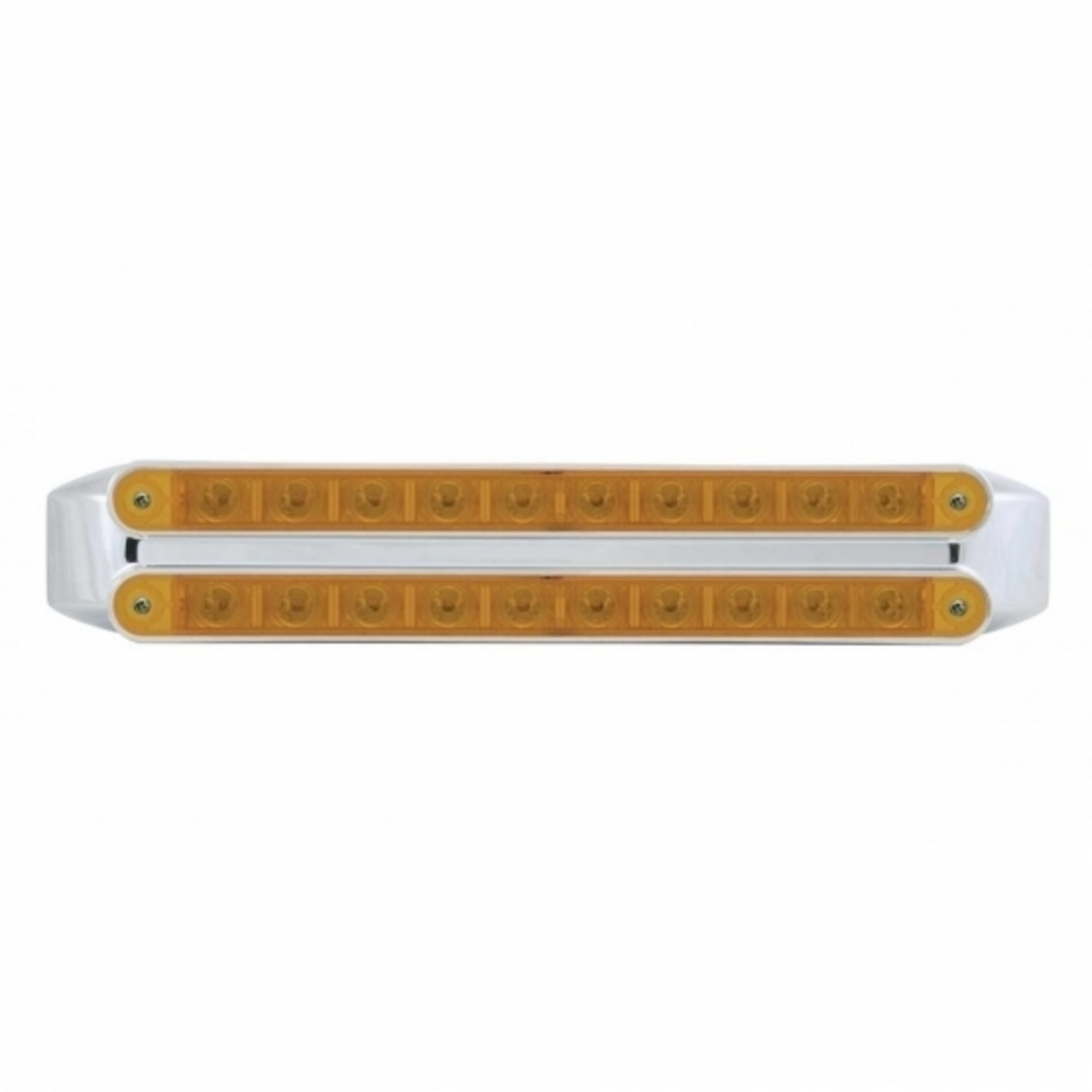 Dual 10 LED 9" Turn Signal Light Bars - Amber LED/Amber Lens