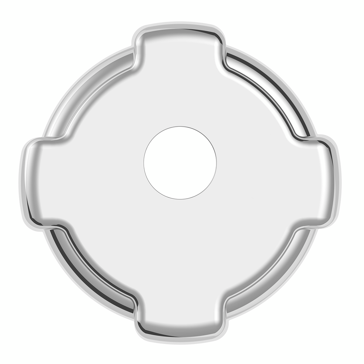 Chrome Plastic Fuel Cap Cover For Freightliner - Locking