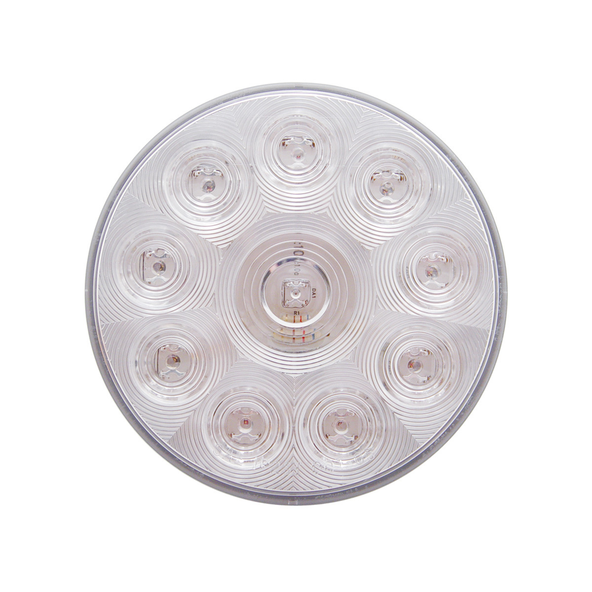 10 LED 4" Auxiliary/Utility Light - White LED/Clear Lens (Bulk)