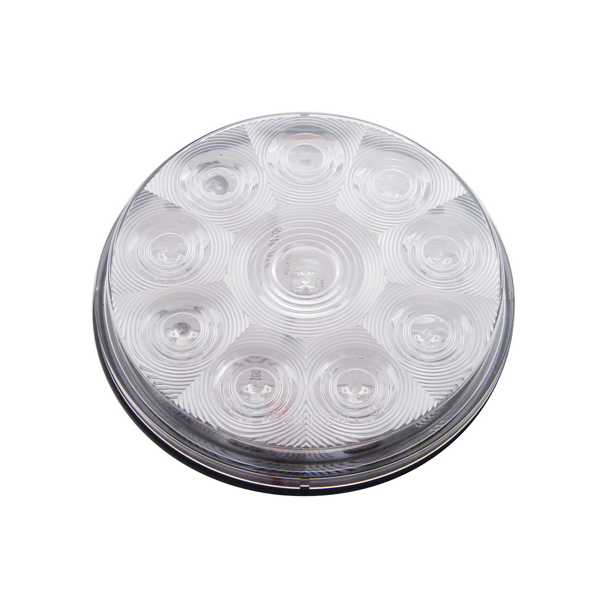 10 LED 4" Auxiliary/Utility Light - White LED/Clear Lens (Bulk)
