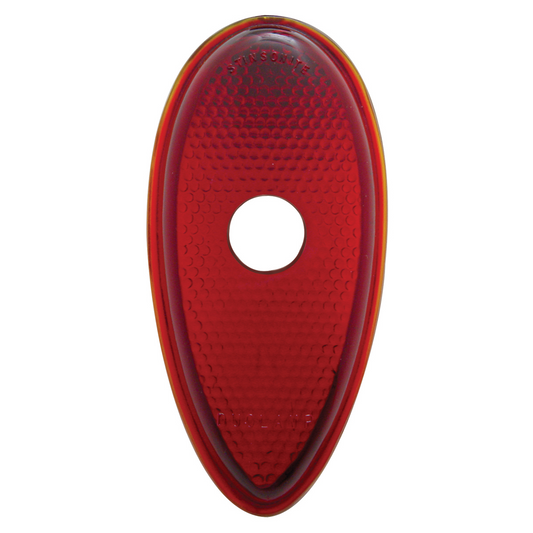 Glass Tail Light Lens With Drilled Out Center Hole For 1938-39 Ford Passenger Car