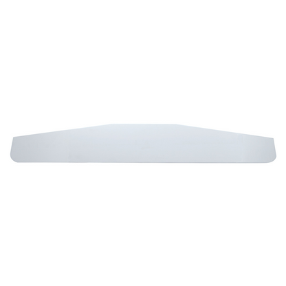 4" X 24" Chrome Standard Bottom Mud Flap Plate - Welded Stud (Card of 2)